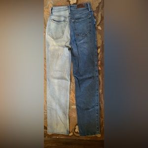 Two tone Hollister straight leg jeans